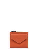 Porte-monnaie Etincelle Nubuck Cuir Etrier Orange etincelle nubuck EETN810